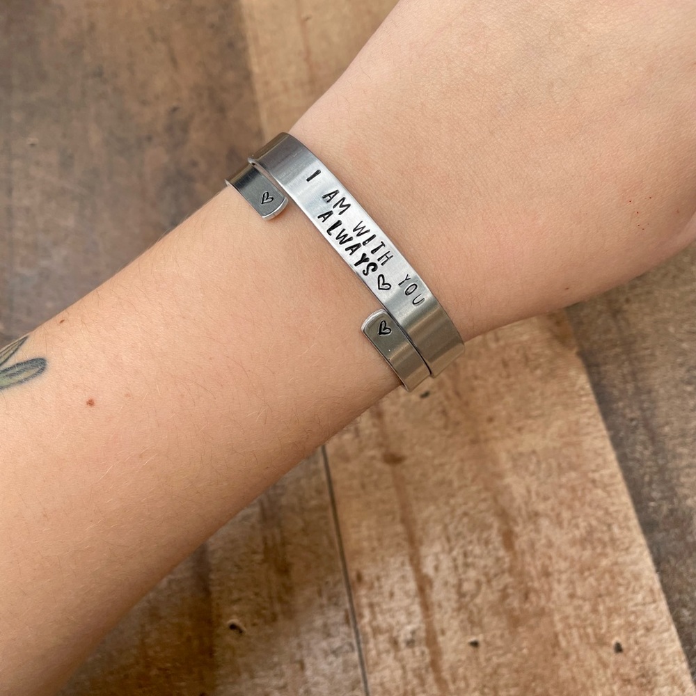 Hand Stamped cuff - Picture 4 of 4